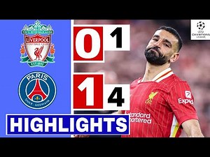Liverpool vs PSG (1-4) Penalty – Extended Highlights | UEFA Champions League 24/25