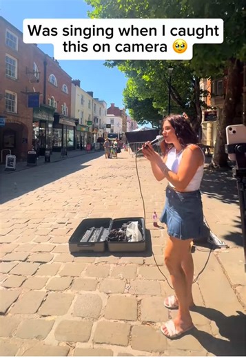 He was taken aback 🥺#singing #foryou #onedirection #busking #fyp | Singing Videos