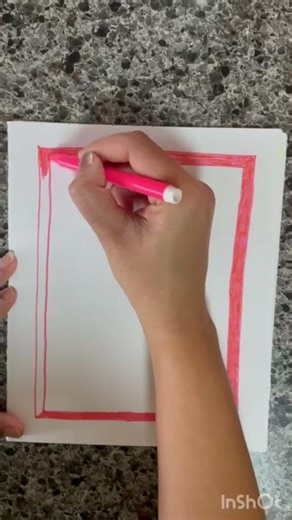 Easy star border anyone can draw ⭐ #borderdesign #art #artandcraft #satisfying