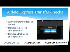 Aldelo Express - Guest Check and Bar Tab Transfers