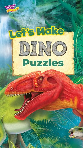 🦕🌴🦖Celebrate International Dinosaur Month with dinosaur puzzle play! In our All About Dinosaurs Puzzle Learning Activity, go on a dino dig to put together dinosaur picture puzzles. Match pictures and facts to our Dinosaur Mighty Match Challenge Cards® for an extra challenge and prehistoric FUN! Find all the details on this dinosaur activity here: trendenterprises.com/products/a1106 #dinosaurmonth #internationaldinosaurmonth #dinosaurfun #learningFUN | TREND enterprises, Inc.
