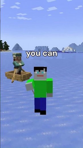 Minecraft Villager Boat Transporting Tip #shorts #minecraft