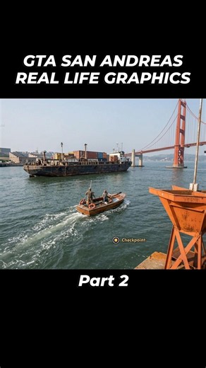 Part 2 Gta San Andreas with Realistic Graphics. #shorts #gta #sanandreas #realistic #mod