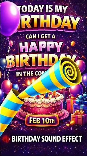 Birthday Sound Effects 🎂 Party Audio | Drop a Happy Birthday