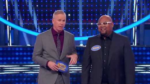 Family Feud Canada bloopers: Gerry Dee makes this contestant run 'a marathon' | CBC Television