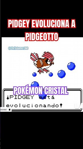 At what level does Pidgey evolve into Pidgeotto? #pokemoncrystal #evolution #level @chrisgamer360