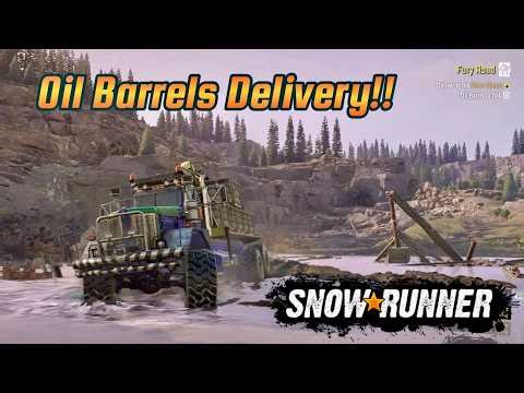 Oil Barrels Delivery to the Silver Quarry in Zherbai Quarries!!