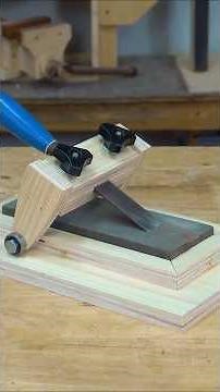 Sharpen Your Chisel LIKE A PRO With This Easy DIY Jig! #woodworkingtools #diysander #carpentrytools