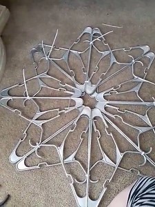 15K views · 71 reactions | Coat Hanger Snowflake Tutorials are now on the blog Check them all out here https://craftgossip.com/?s=coat+hanger+snowflake | CraftGossip.com | Facebook