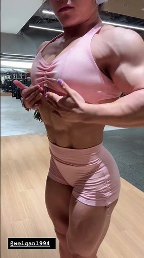 Olivia’s Shredded Biceps Veins🔥 Asian Muscle Goddess Will Shock You!