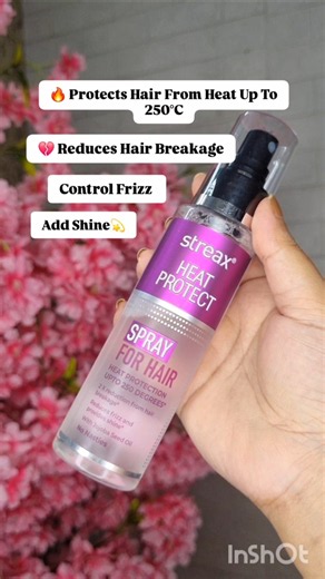 Streax Heat Protectant Spray Review 🔥💫 #hair #shorts #shortvideo