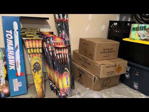 2026 Fireworks Stash Update 🔥Big Bores, Rockets, 1/1’s #fireworks #pyroaddicts