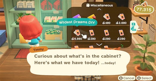 Animal Crossing: New Horizons - Where to find Wildest Dreams DIY