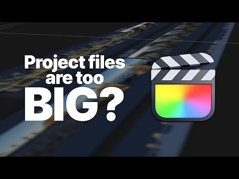 Final Cut project / library too big? How to recude the size of your projects.