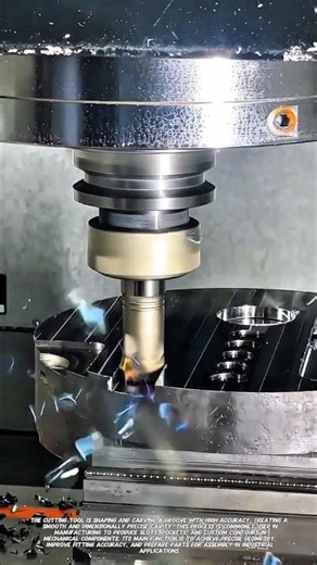 High-Precision CNC Slot Milling Process | Advanced Metal Machining Technology.