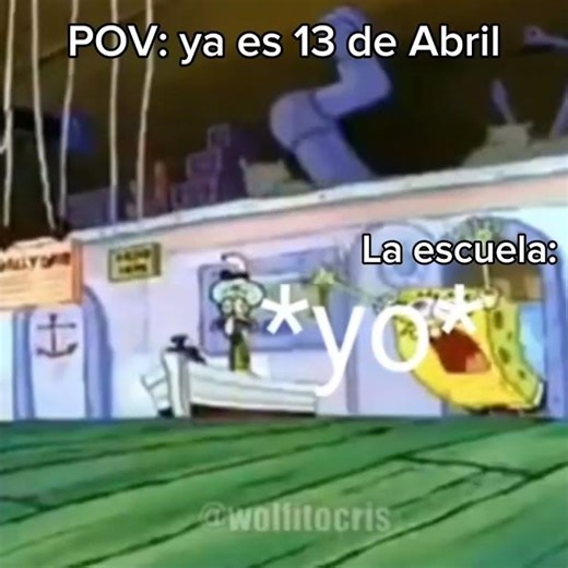 Mañana regreso a la cárcel :”v #revivanelfandom #memesmuyxd #bobesponja #humor