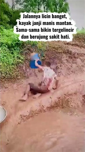 Jalan licin, seperti janji mantan