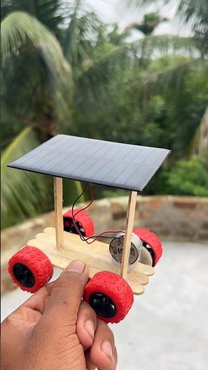 How to Make a Solar Power Car at Home | DIY Solar Car #shorts #solar #car