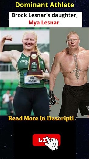 Meet Mya Lesnar, the Daughter of Brock Lesnar Dominating Track & Field! 💪🏆
