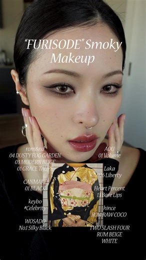 Furisode Smoky Makeup for Your Coming-of-Age Ceremony