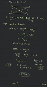 [Solved] Three consecutive vertices of a parallelogram are (-2,... | Filo