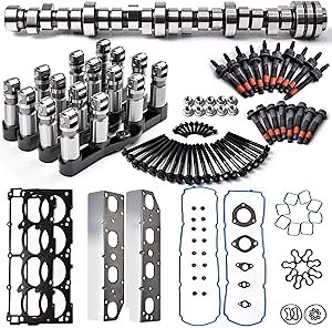 NON MDS Lifter and Camshaft Kit w/Head Gaskets & Bolts Compatible with 2009-2015 Dodge Ram 1500 Durango 5.7L Hemi V8 53022263AF 53021720AB