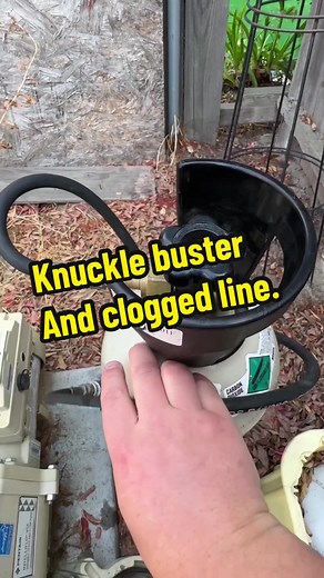 Swimming pool plumbing clogged? Meet the knuckle buster! #plumbing #swimmingpool