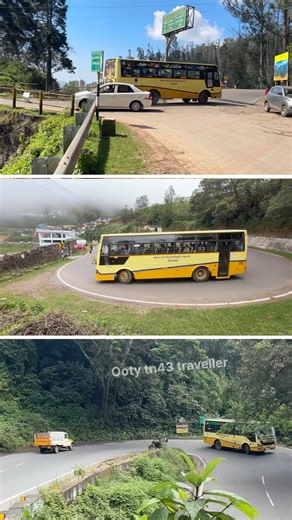 Three Legends! TNSTC Yellow Buses Handling Ghat Uturns Like a Pro 😍🚌