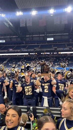 7.3K views · 50 reactions | : https://l.mlive.com/jcgdwb DeWitt celebrates after winning the MHSAA D3 state title at Ford Field on Sunday, Nov. 30, 2025. (Devin Anderson-Torrez | MLive) | MLive.com | Facebook