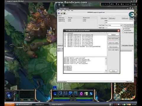 League of Legends How to Hack Zoom with Cheat Engine 2015 working 100% lol