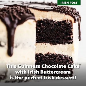 This Guinness Chocolate Cake with Irish Buttercream is the perfect Irish dessert! 🇮🇪💚 For the full recipe check out our website: https://www.irishpost.com/food-drink/guinness-chocolate-cake-irish-buttercream-recipe-perfect-st-patricks-day-yummy-delicious-tasty-181152 | The Irish Post
