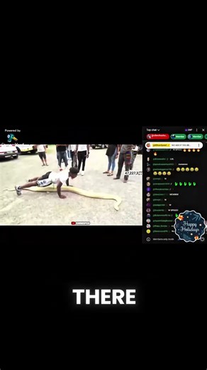 ISHOWSPEED DID PUSH-UPS WITH A PYTHON #ishowspeed