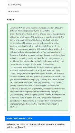 Acid-Base Indicators Litmus, Phenolphthalein, Methyl Orange, Universal Indicator