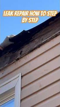 Gutter, Roofing, & fascia board repair to fix leak #diy #constructionchannel #leak #repair #howto