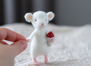 Crochet Mouse in Sweater Pattern: Amigurumi Animal (ENGLISH) - Etsy