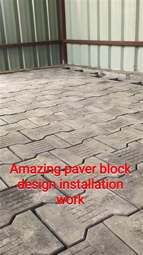 amazing paver block design installation work nice work #paverfinisher