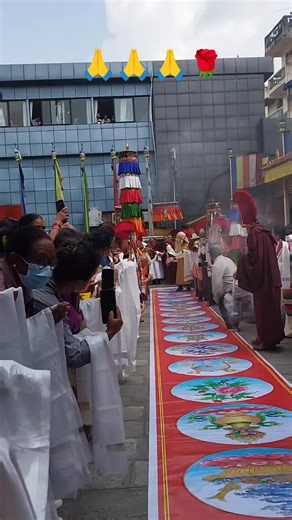 Monks Perform Traditional Ceremony in Urban Setting