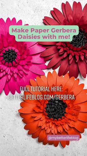 DIY Gerbera Daisies Tutorial | Paper Flower Crafting Ideas