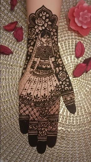 Bridal Dulhan Mehndi Design 🥰 | Full Hand Stylish Choli Pattern | Latest Mehndi Art 2025 #shortvideo