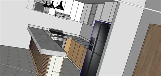 diseño 3D cocinas Render despiece plano de armado #personalizado #diseñosexclusivos #departamento #iluminación #948264555