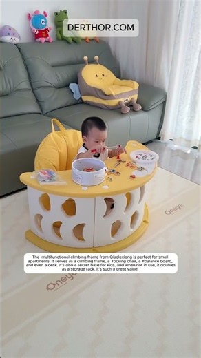 The #multifunctional climbing frame from Qiaolexiong is perfect for small apartments