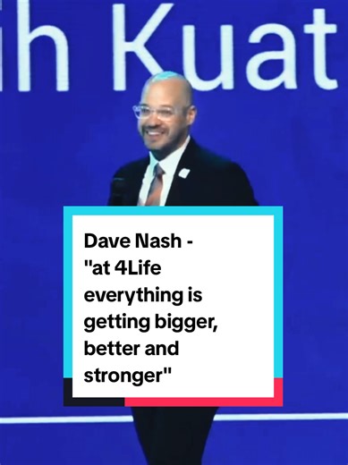 From global leadership to your screen 🌍 Insight langsung dari Dave Nash - 4Life Chief Global Operations Officer Saatnya naik level bareng 4Life 🚀 #4LifeIndonesia #Leadership #BusinessGrowth
