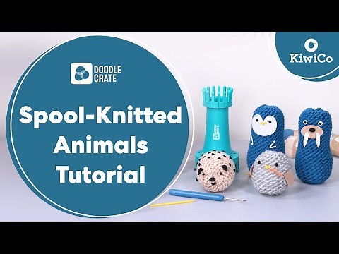 Learn Spool Knitting to Make Cute Animals | Doodle Crate Project Instructions | KiwiCo