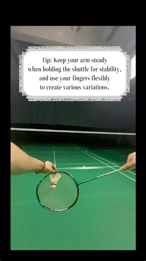 Backhand serve. #badminton #badmintontraining #badmintonlovers
