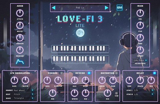 Love-Fi 3 Lite by Quiet Music - lofi beats Plugin VST VST3 Audio Unit