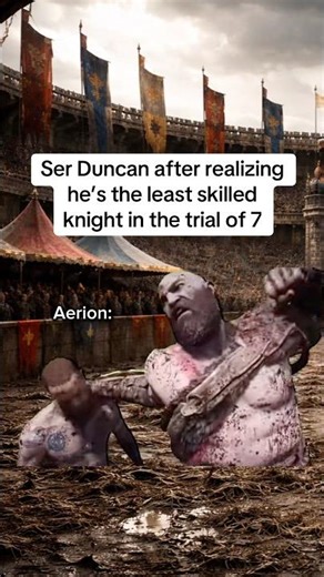 Ser Duncan after realizing he can over power aerion #aknightofthesevenkingdoms #gameofthrones