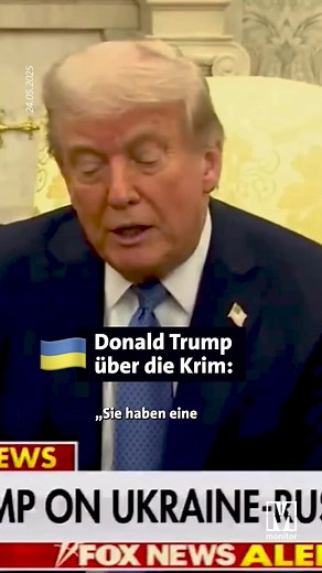 170K views · 1.2K reactions | Donald Trump will Russland großzügig ukrainische Gebiete überlassen. Wohl auch die 2014 völkerrechtswidrig von Russland besetzte Krim. Weil der ukrainische Präsident Wolodymyr Selenskyi dem nicht zustimmen will, hat Trump ihn erneut beschimpft. | Monitor | Facebook