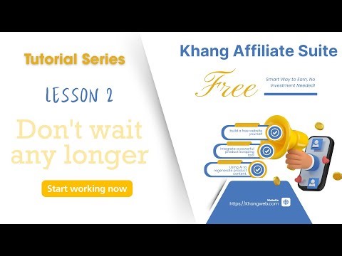 パート2：ウェブサイト管理ページの設定 | Khang Affiliate Suite