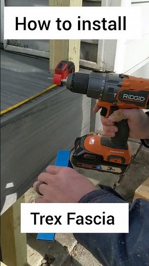 How to install Trex Fascia