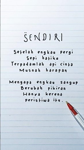 Sendiri · MAY · Lyrics 🥲